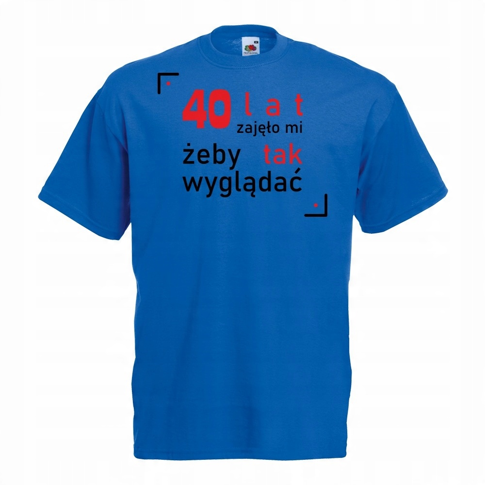 

Koszulka 40 lat urodziny XXL niebieska