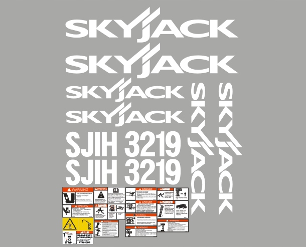 Samolepky s lepením Skyjack – každý model