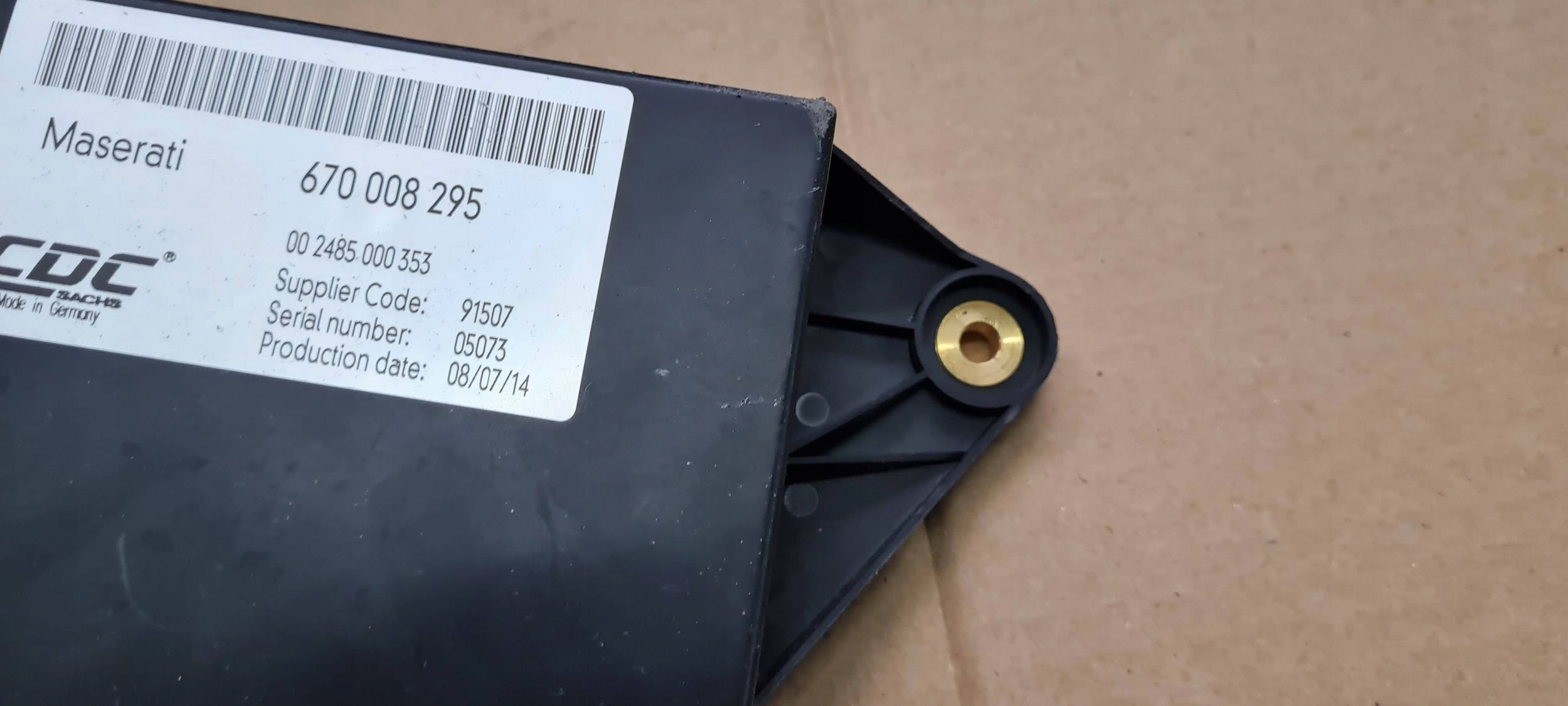 Maserati Quattroporte VI module control unit springing CDC 670008288
