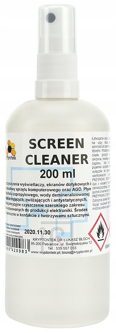 

Screen Cleaner 200ml Do Czyszczenia Monitorów LCD