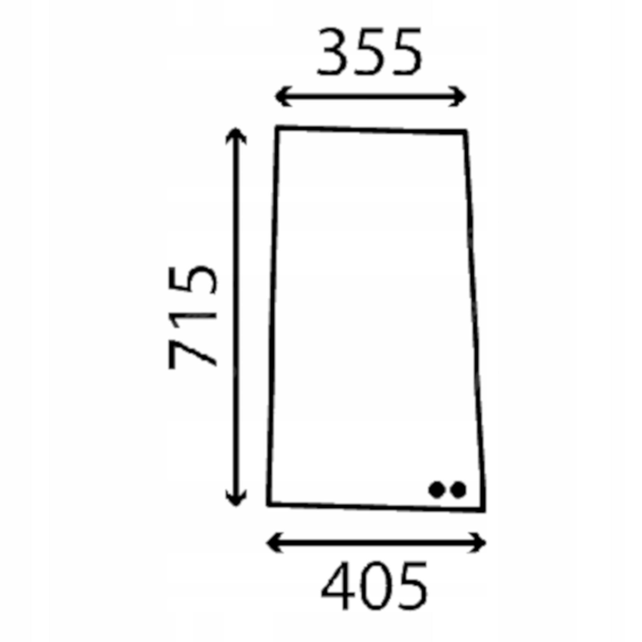 Volvo sklo boční přední pravé VOE15187349