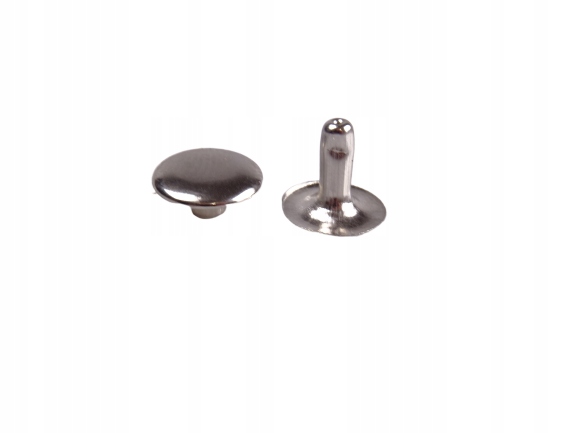 Nity zbitki kaletnicze szewskie 10 mm srebrny 100 sztuk