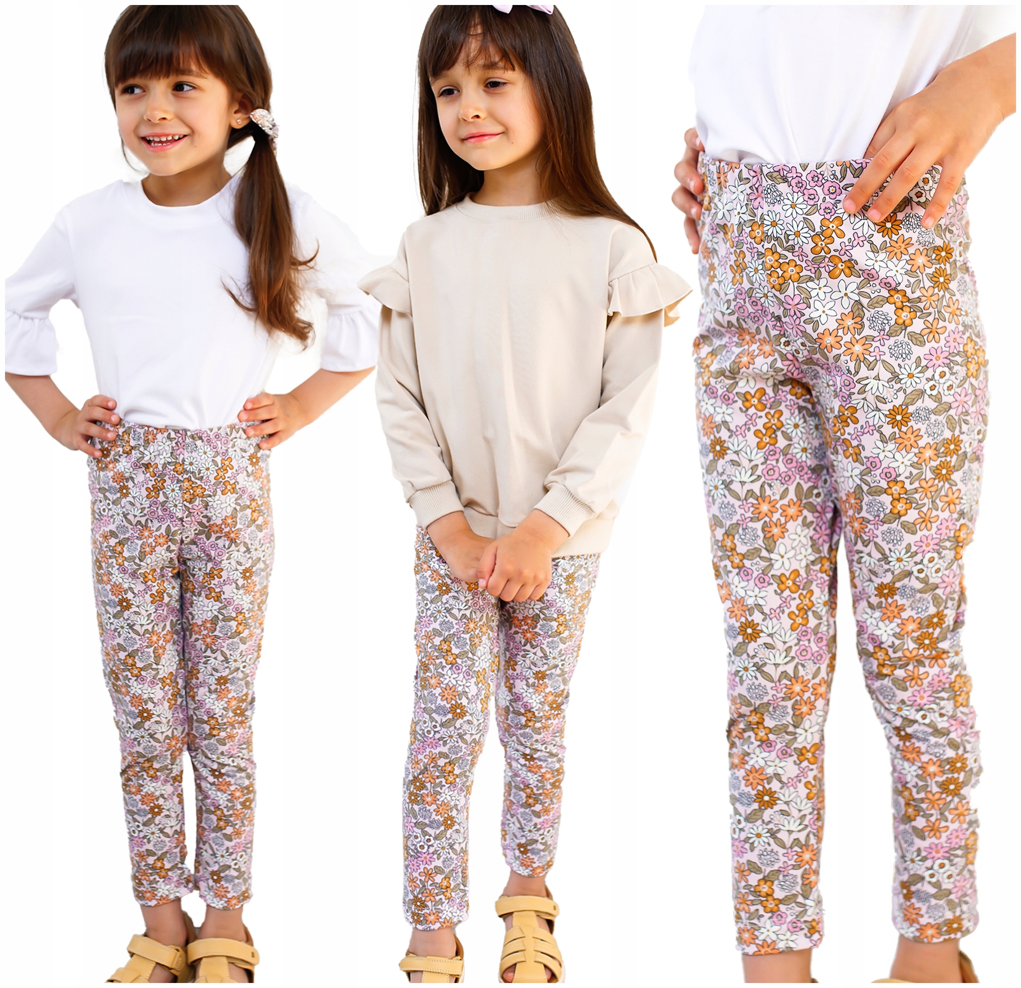 

Legginsy leginsy getry dziewczęce Kwiaty 116 Baya