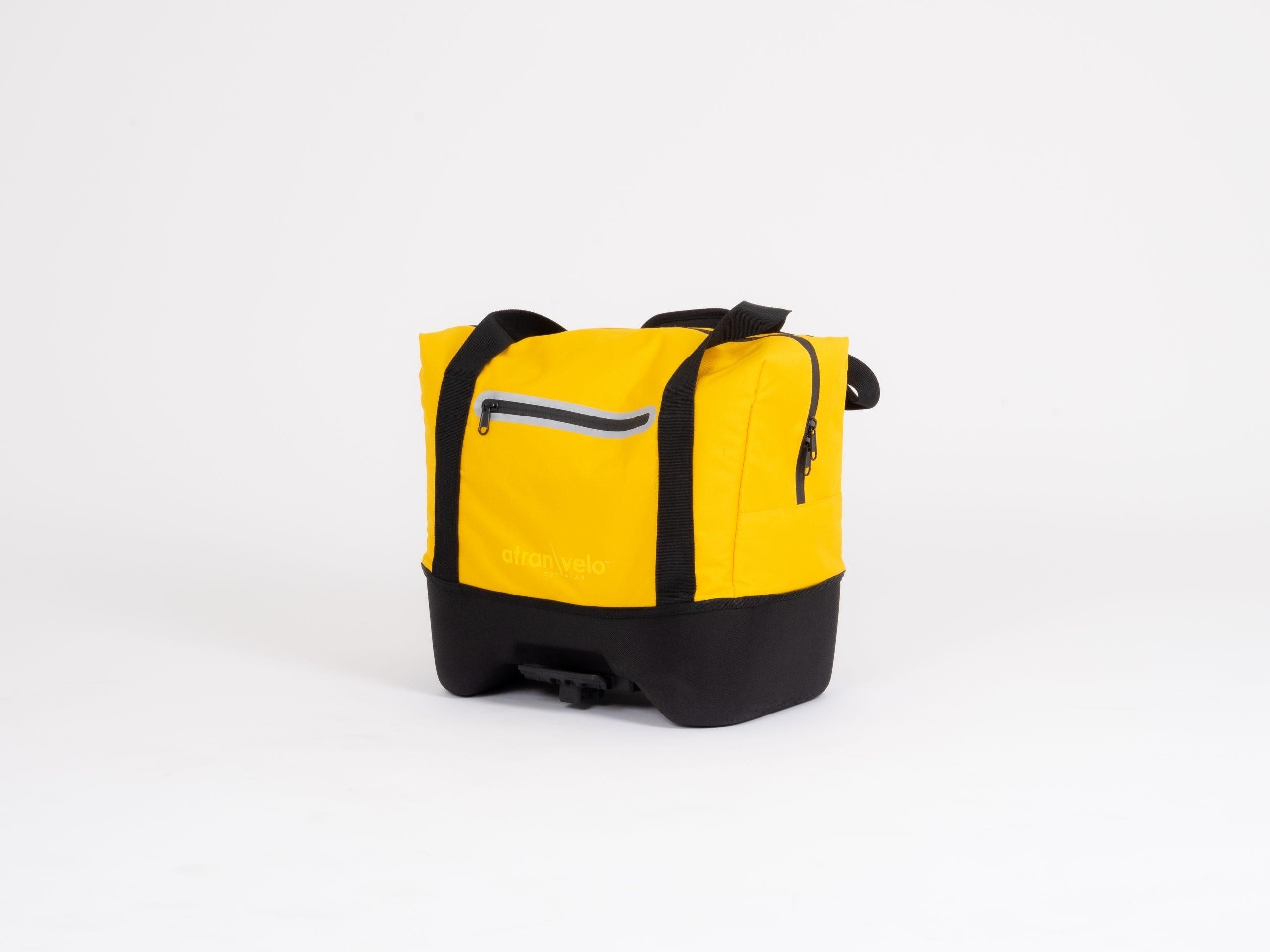 Stylová cyklistická taška na nosič AtranVelo Beat žlutá
