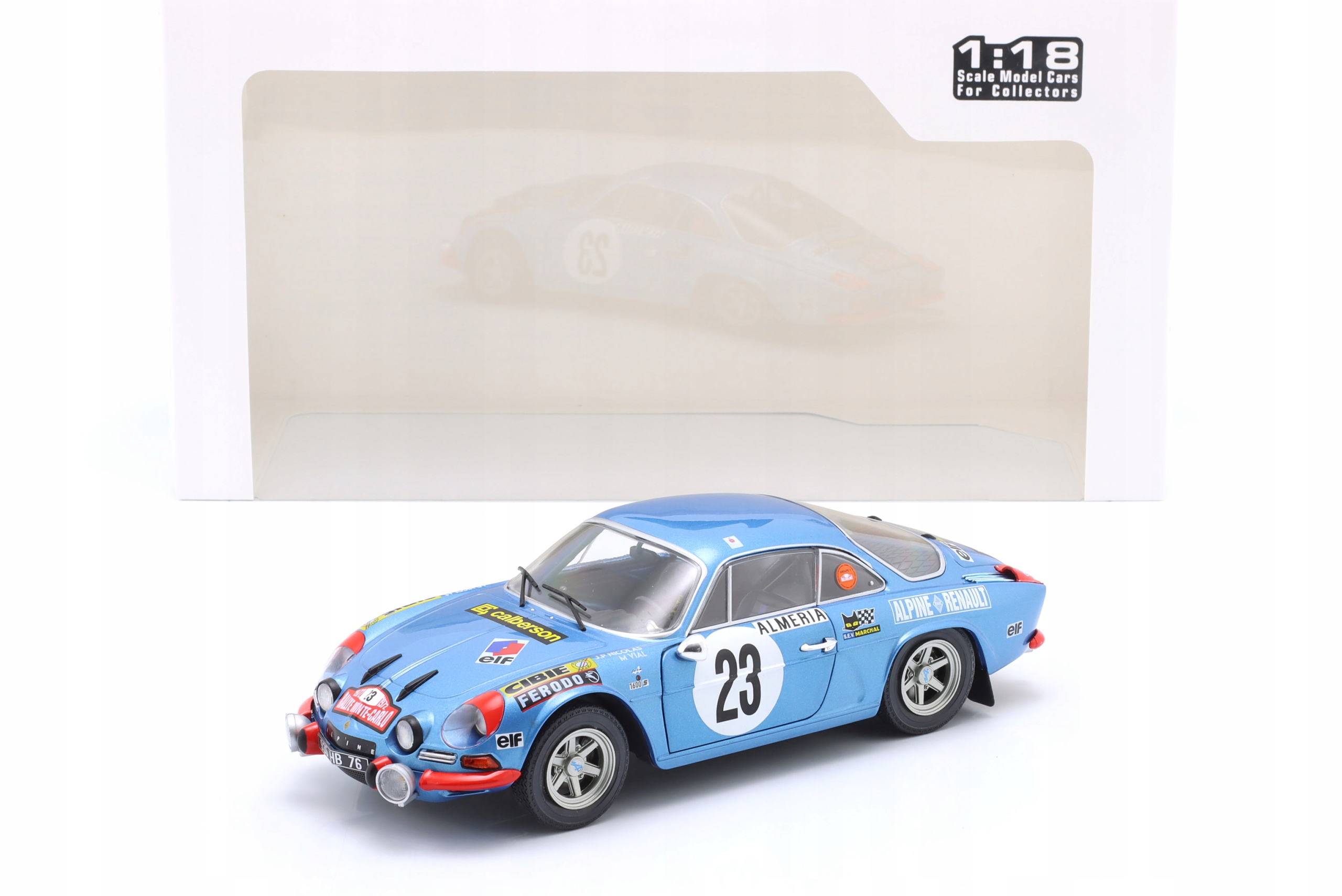 Solido Alpine A110 1600S #23 J-F.Piot/J-L.Marnat 6th Monte Carlo 1972 1:18