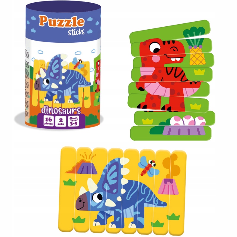 

Puzzle Patyczki Dinozaury Roter Kafer
