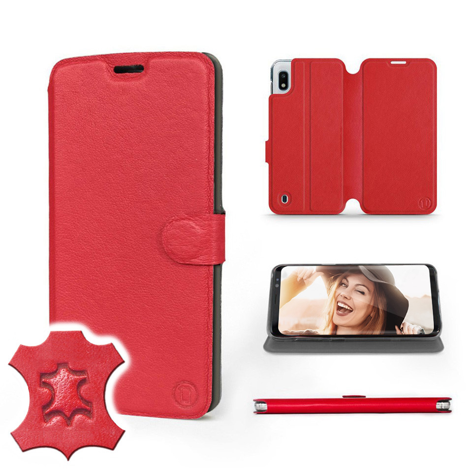 

Etui Mobiwear do Samsung Galaxy A10 - Red Leather