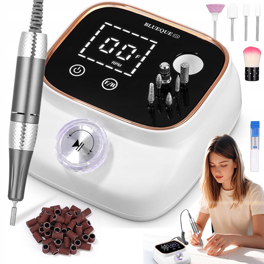 Bruska Na Nehty 50 W Frézy Na Manikúru A Pedikúru Profesionální Silná