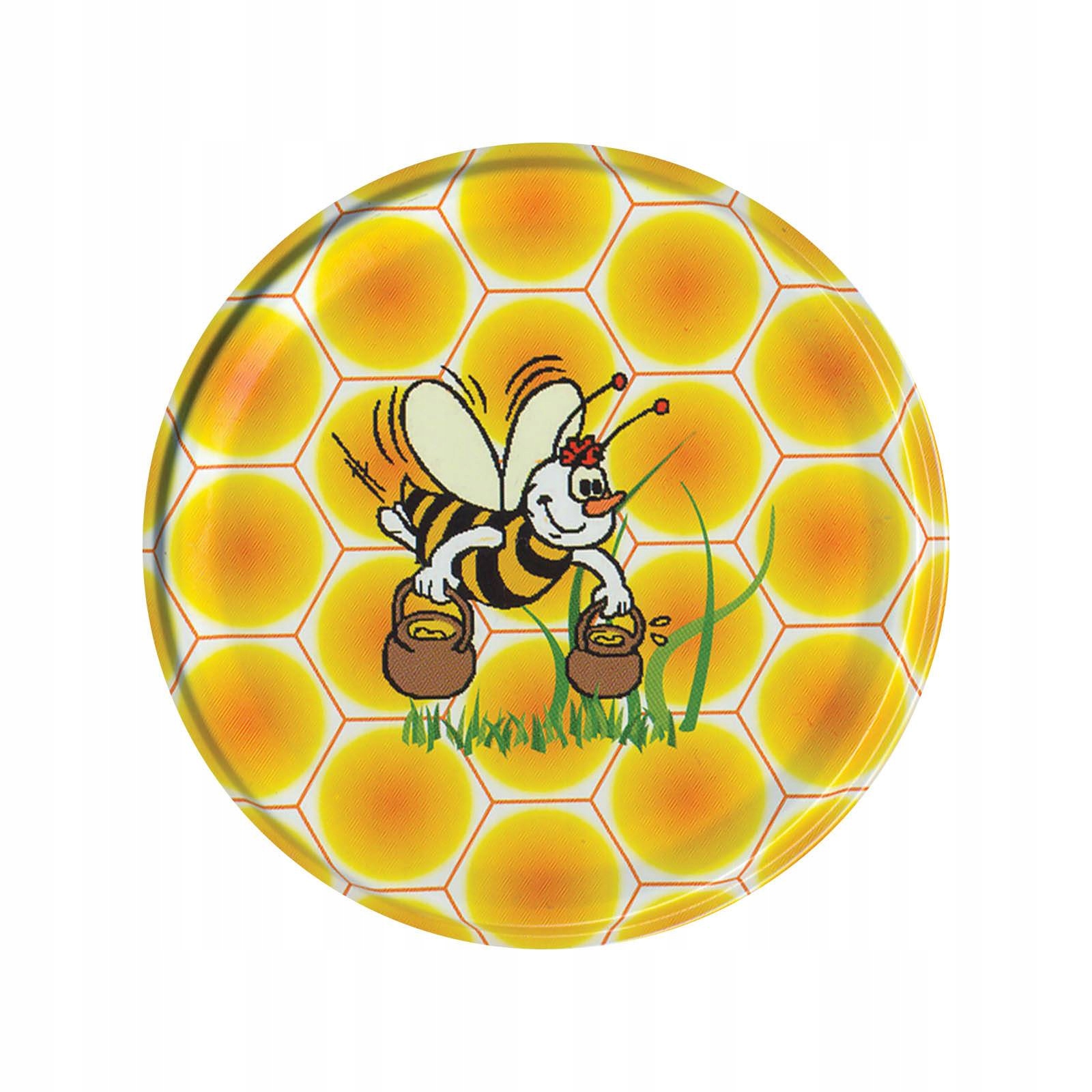 

50 szt nakrętki duże słoiki 6 zaczepów 82mm miód