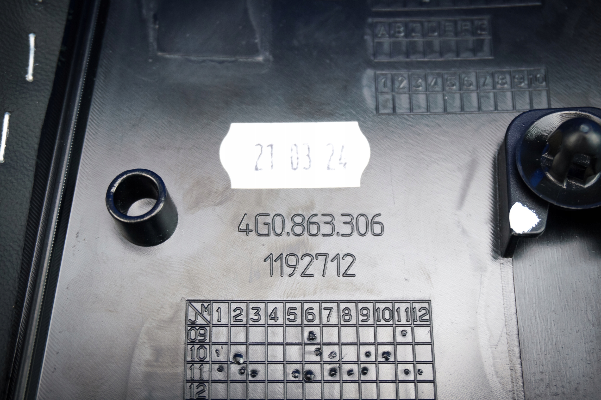 Blende Abdeckung tunelu Leder Audi A6 A7 4G0863306D 25D