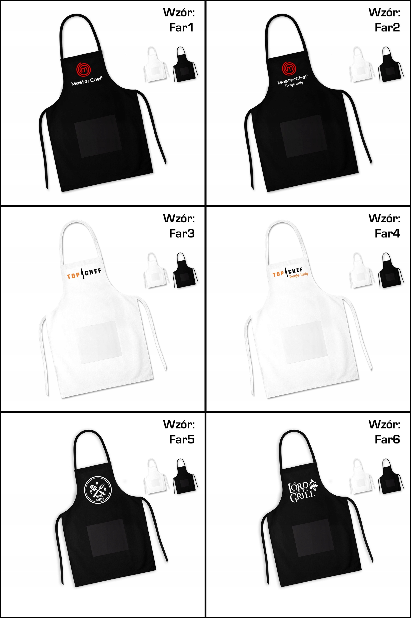 FARTUCH KUCHENNY PREZENT THE LORD OF THE GRILL Rodzaj fartuch