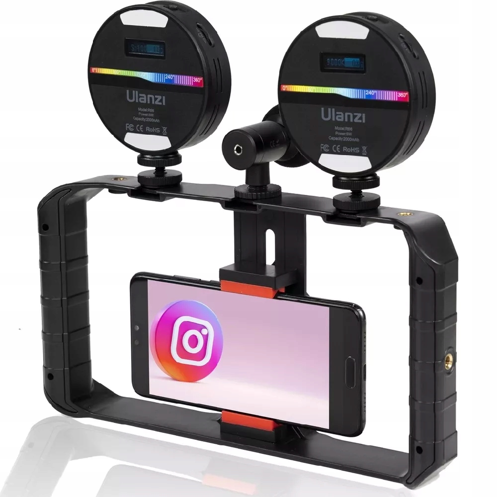 Ulanzi Uchwyt na Telefon do Statywu Selfie Vlog do Live stream