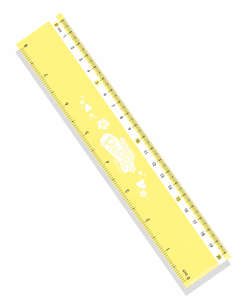 

Colorino Linijka 20 CM pastelowa