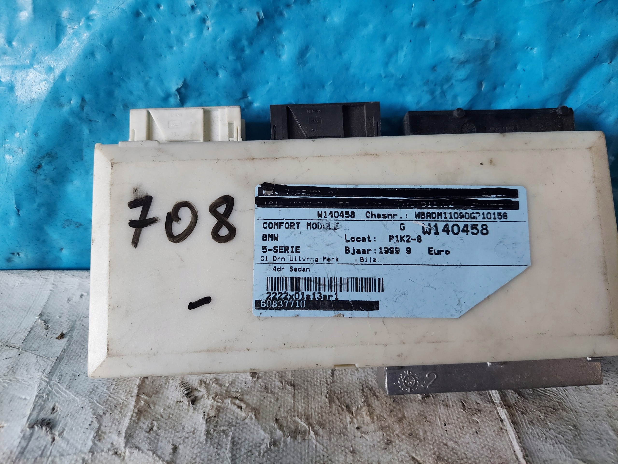 BMW E39 601-0729-013 Unité commande confort