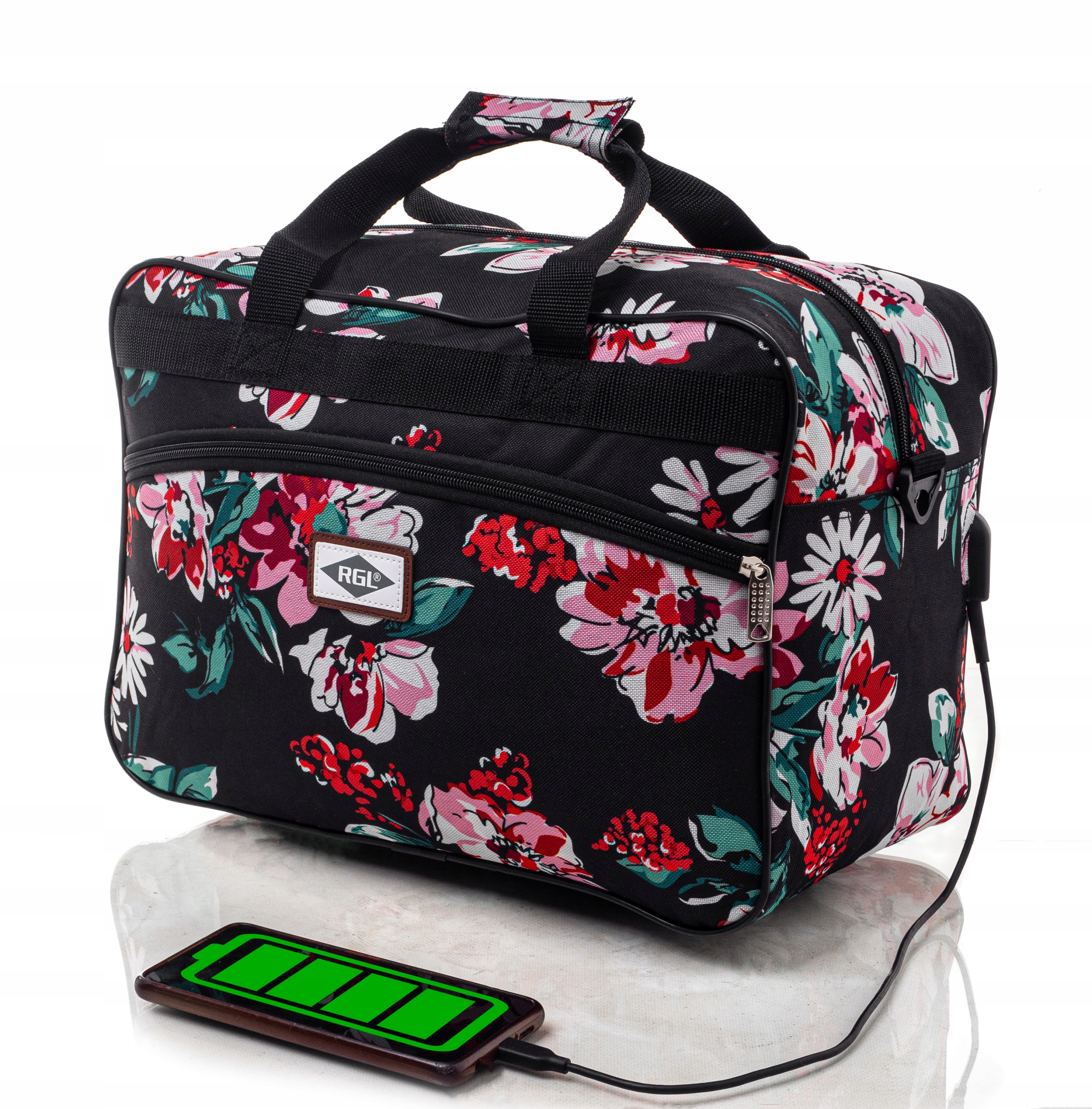 TORBA BAGAŻ PODRĘCZNY 40x30x20 do samolotu USB Marka RGL