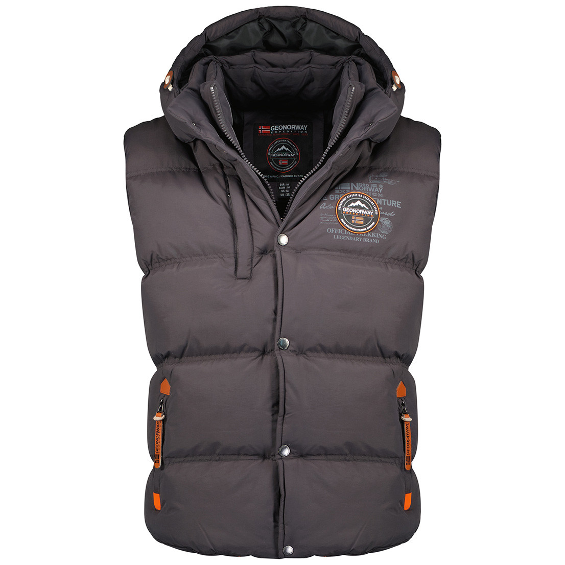 Geogrpaphical Norway vesta pánská Vilano Men 005 M tmavě šedá