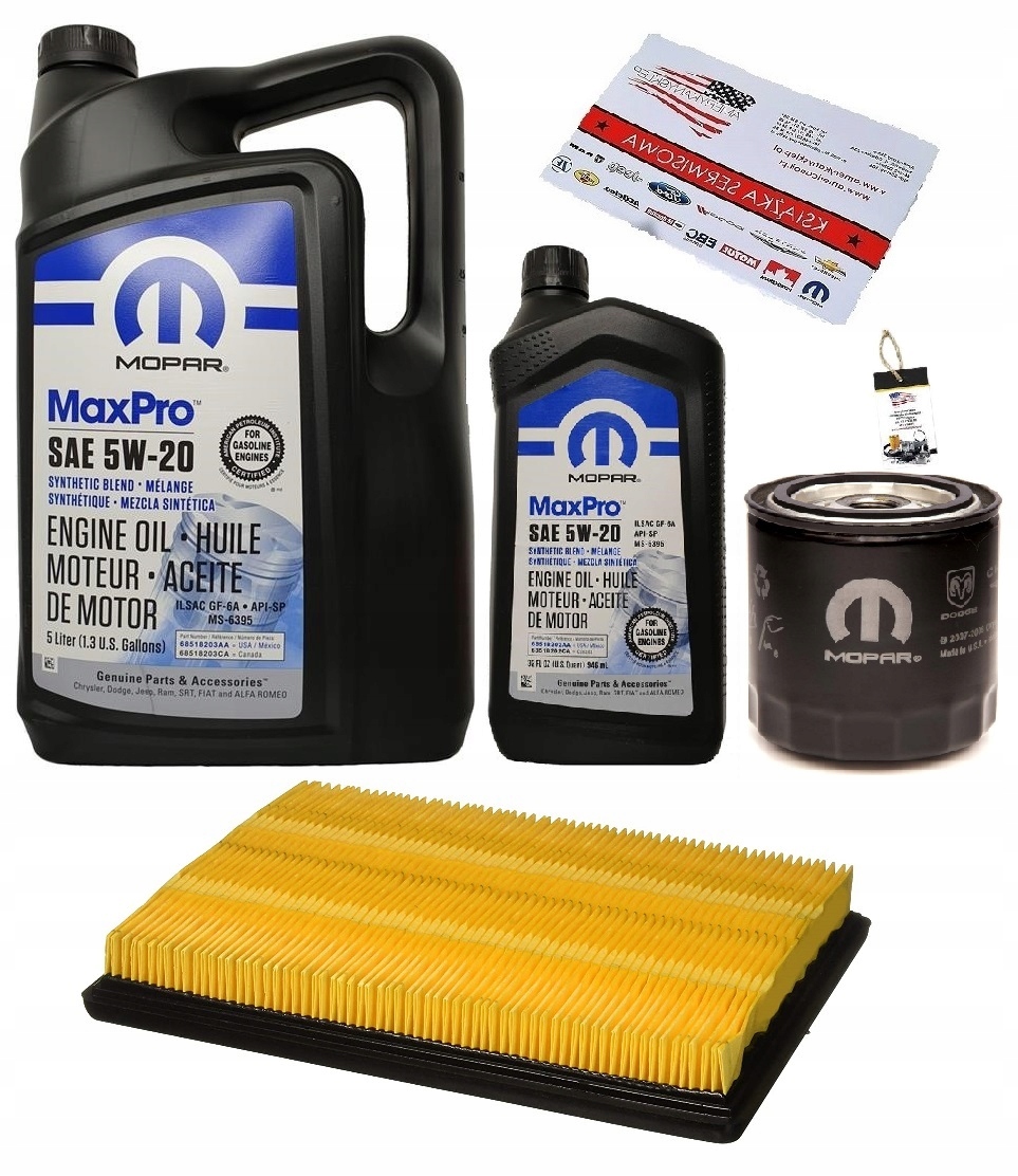 MOPAR 5W20 + FILTRY DODGE CHARGER 2,7 06-07