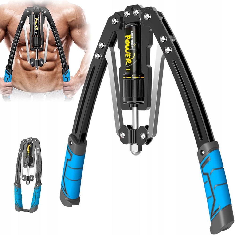 Ekspander Ściskacz Do Ćwiczeń Ramion Klatki Hydrauliczny Regulacja 10-200KG