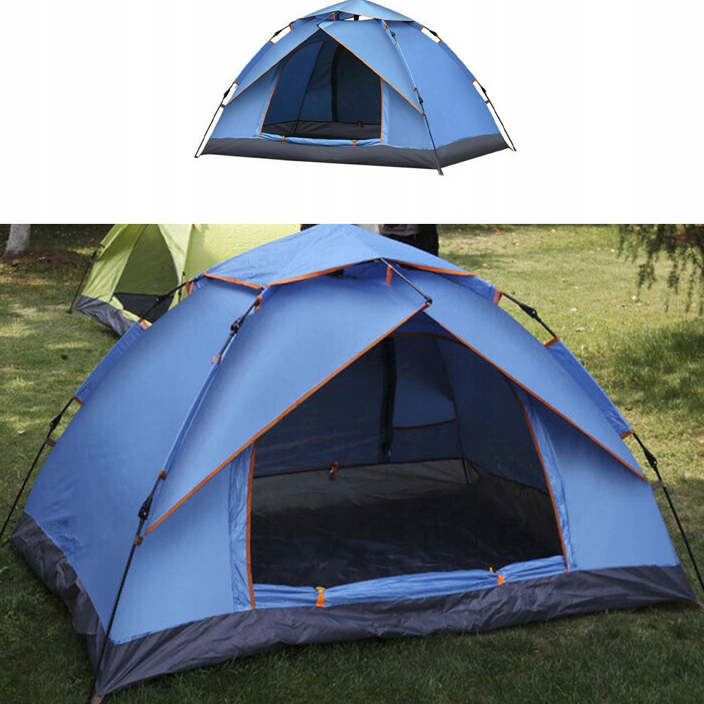 NAMIOT SAMOROZKŁADAJĄCY TURYSTYCZNY 3-4 OSOBOWY MOSKITIERA NA PLAŻĘ WĘDRÓWK Długość 200 cm