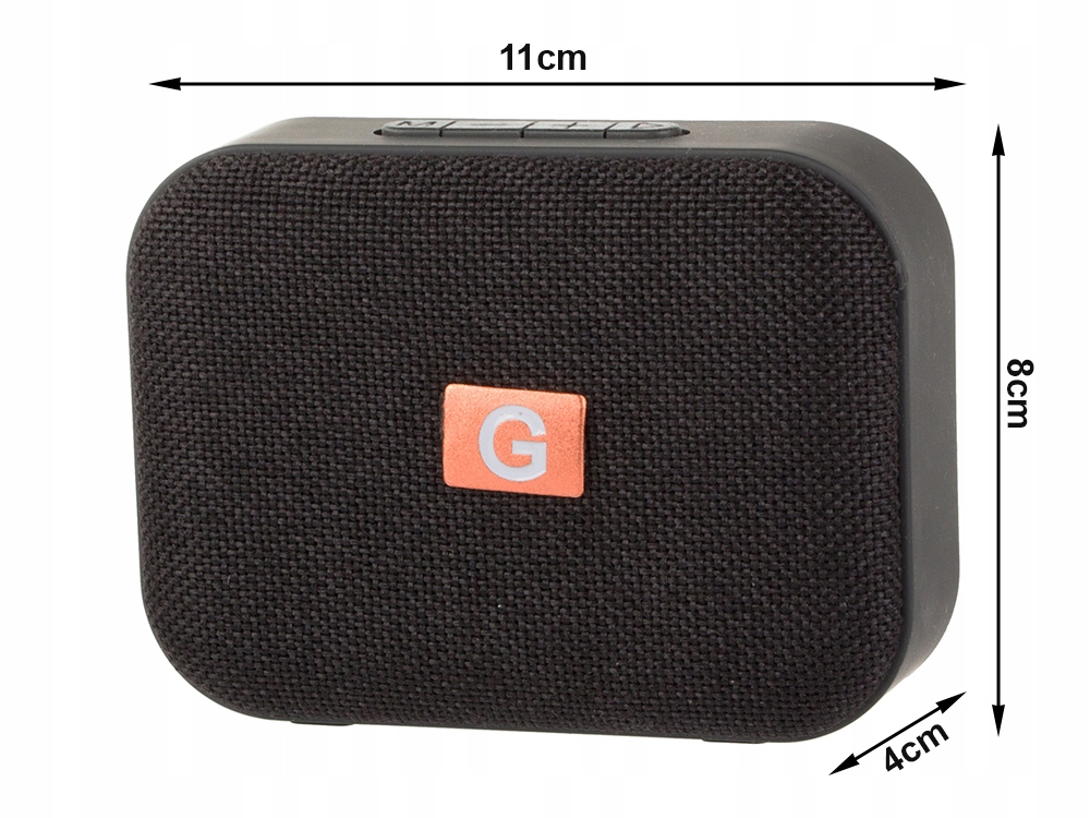 GŁOŚNIK BLUETOOTH MINI BEZPRZEWODOWY RADIO FM USB MP3 PRZENOŚNY BAS MOBILNY Waga produktu 0.22 g