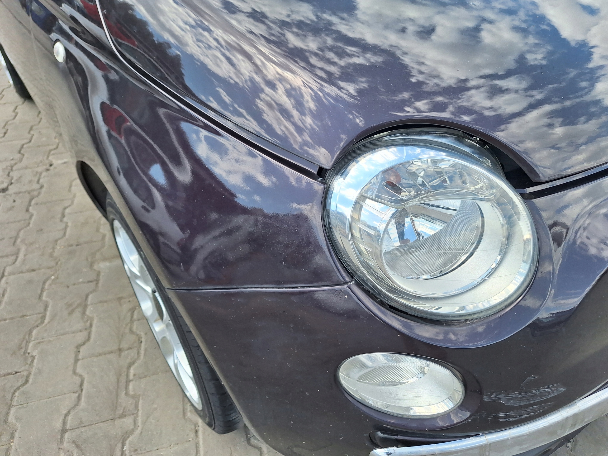 FIAT 500 front bumper bonnet fender light front panel, wall radiator 528/B