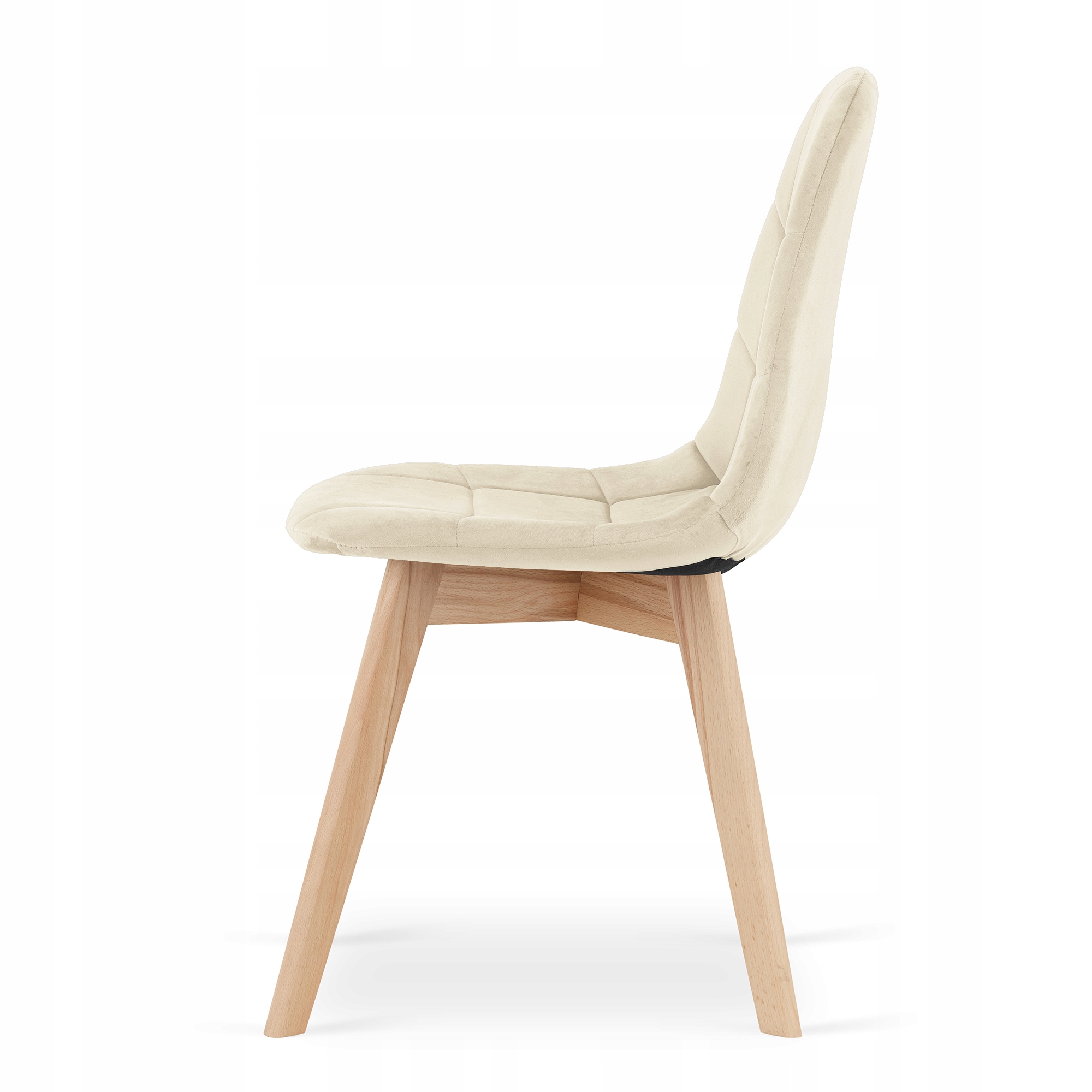 Krzesło ALFA tapicerowane aksamitne NOWOCZESNE Wysokość mebla 81.5 cm