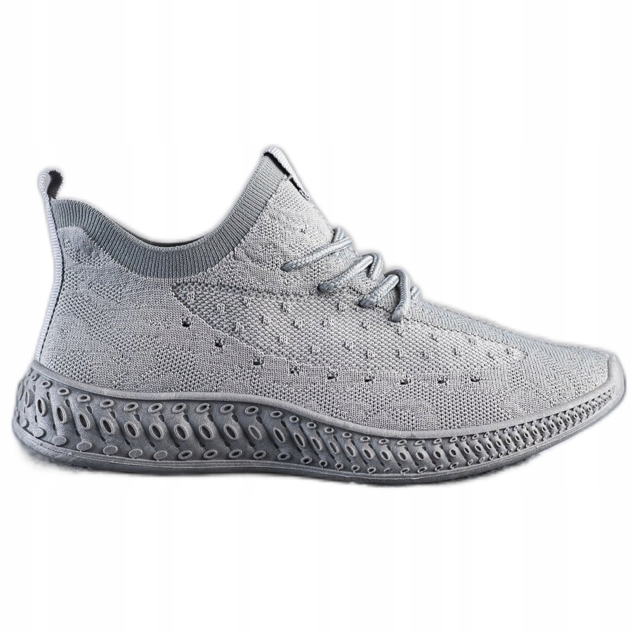 

Szare Tekstylne Sneakersy r.38