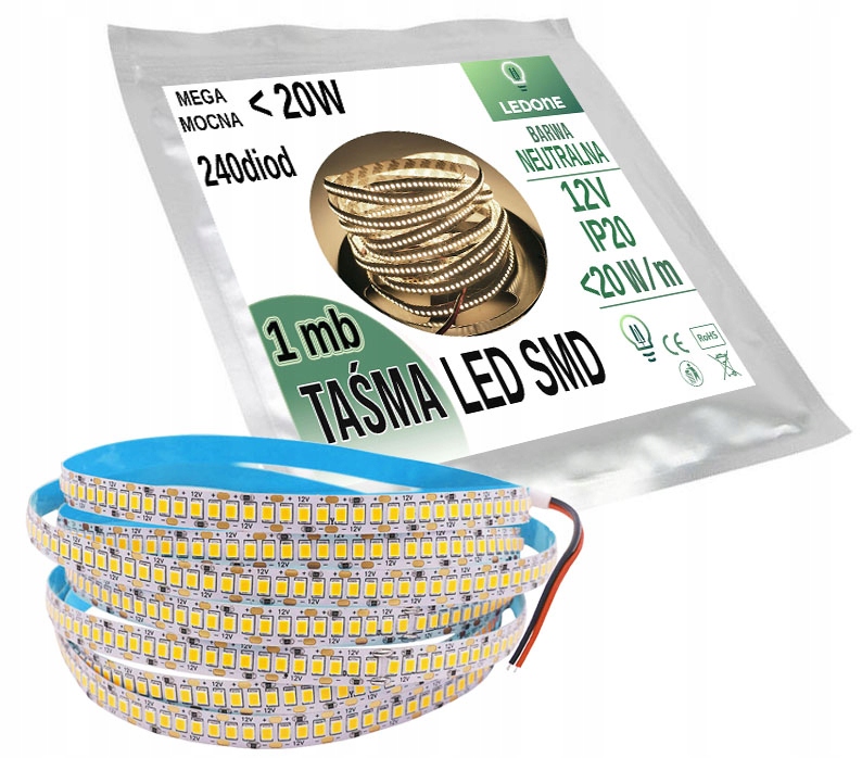 

Mocna Taśma 240 Led Premium 2835 IP20 1mb
