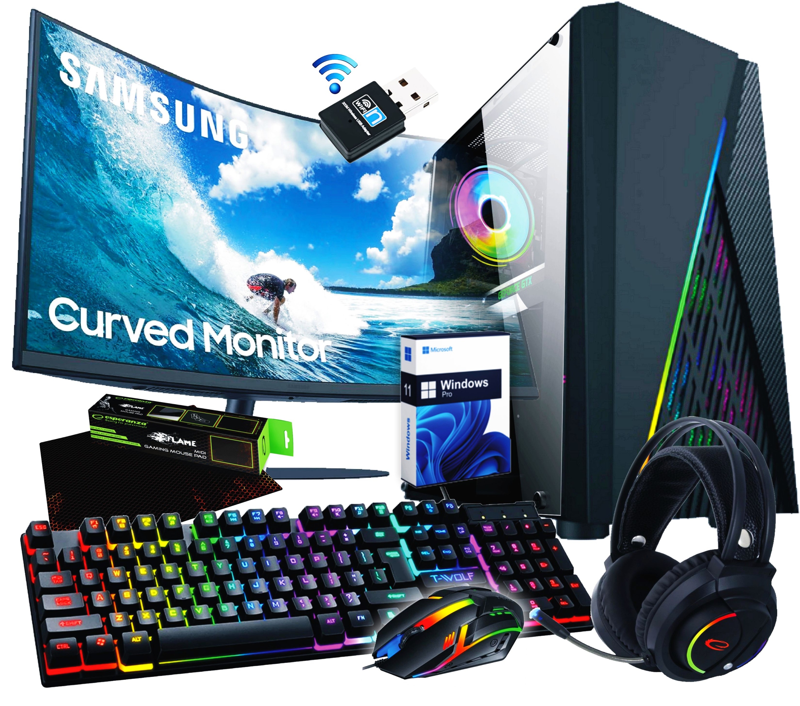 Počítač Ryzen 7|Radeon Rx VEGA|32GB|ssd 1000GB m.2.|LED 24|Win11