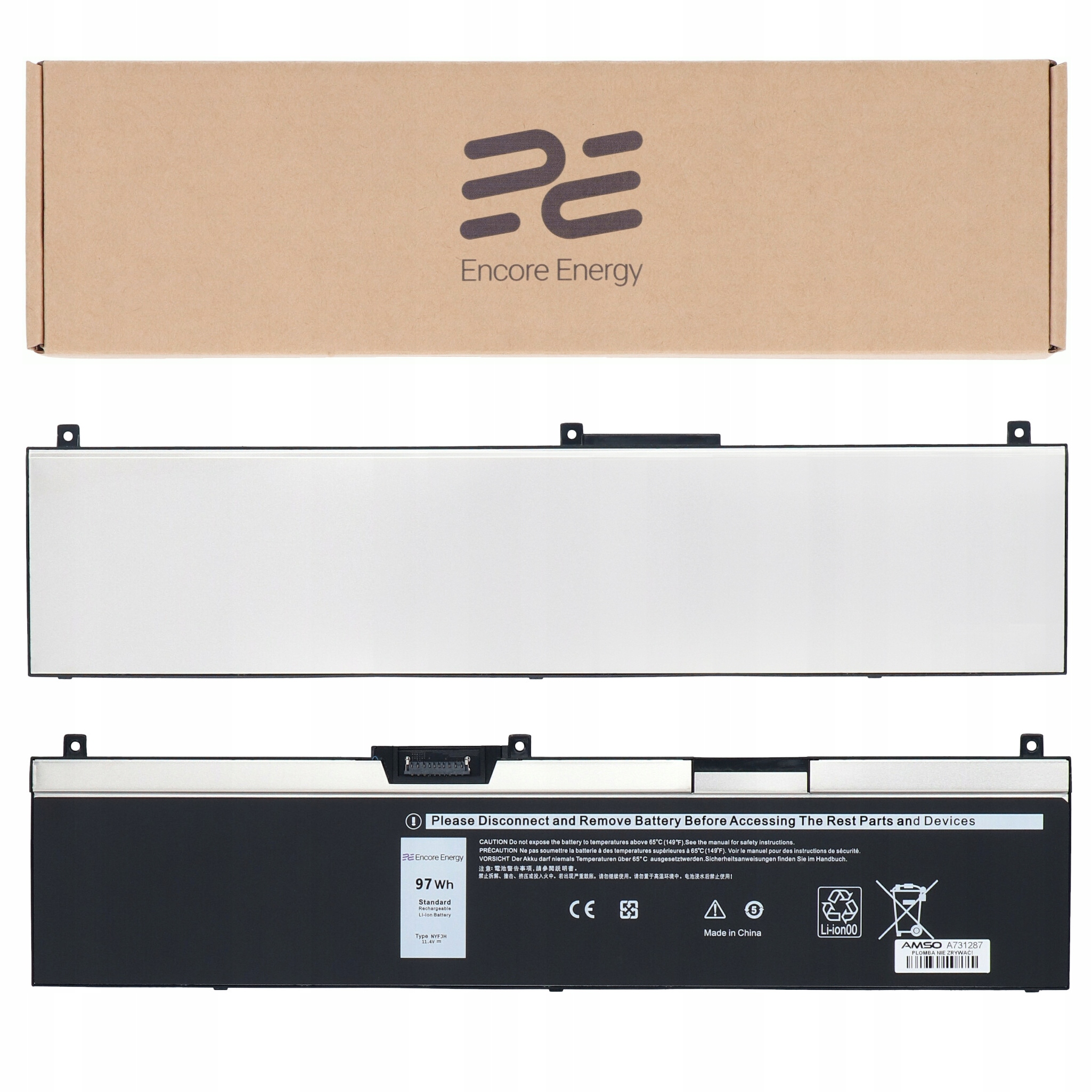 Baterie pro Dell Precision 7530 7540 7730 7740 8700 mAh Nyfjh Encore Energy