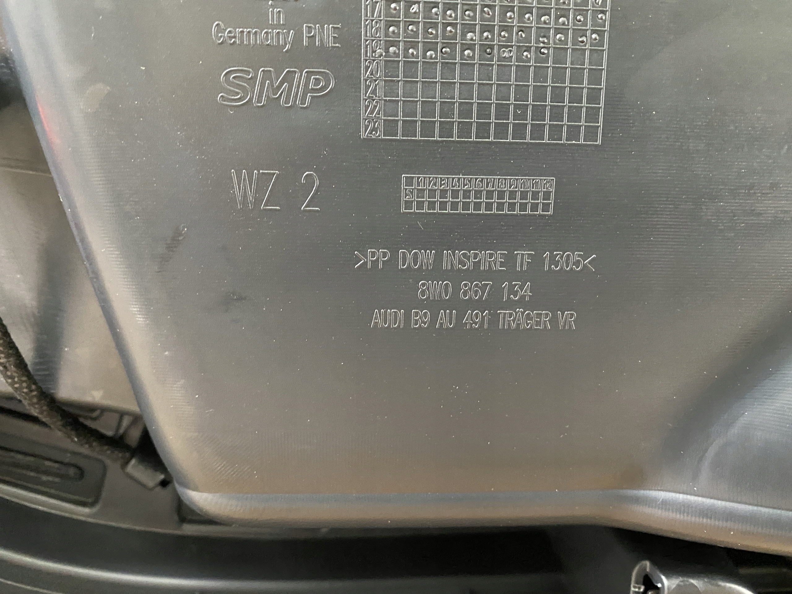 AUDI A4 8W B9 upholstery side door right front