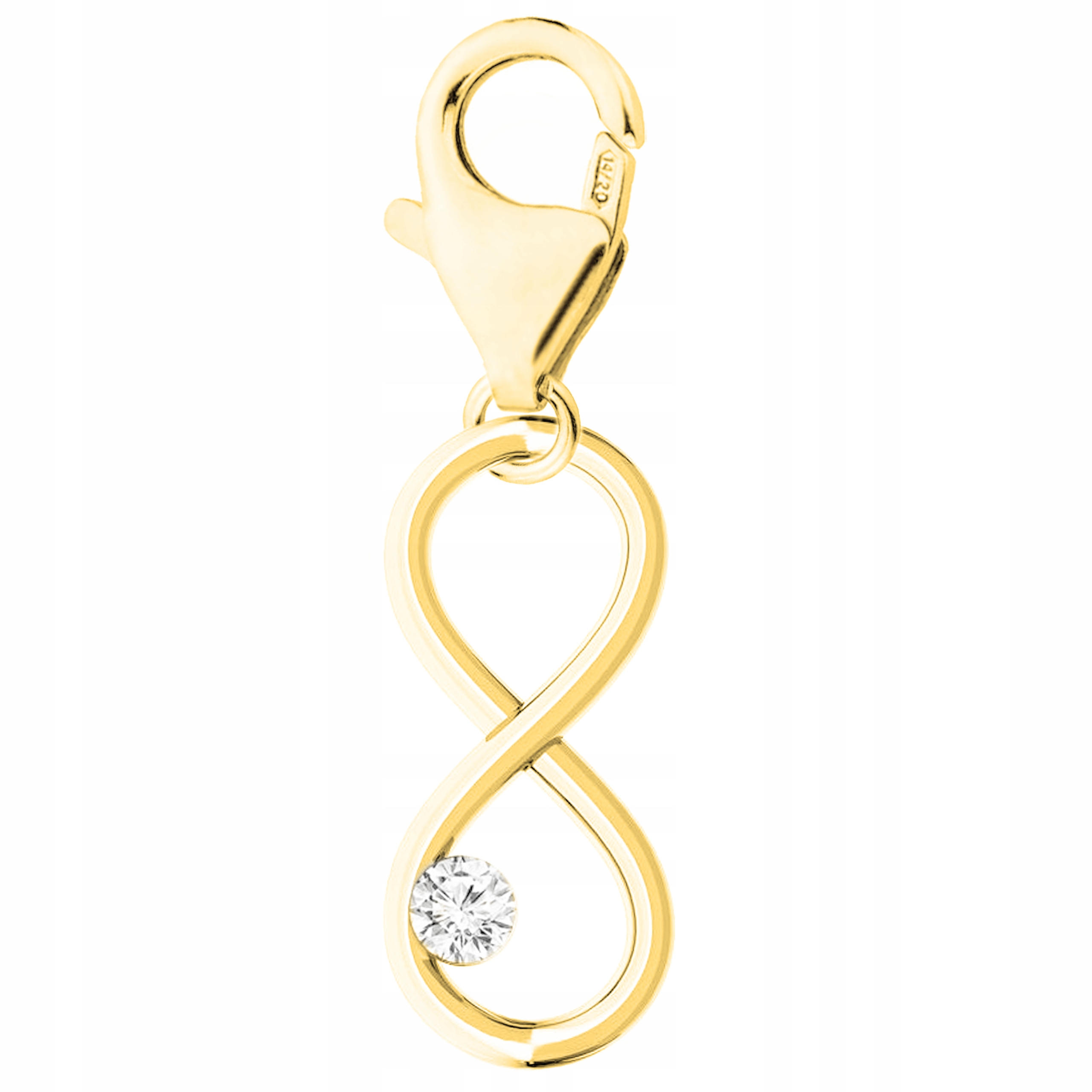 Zlatý přívěsek Znak s nekonečnem Infinity Osmička Stříbro 925