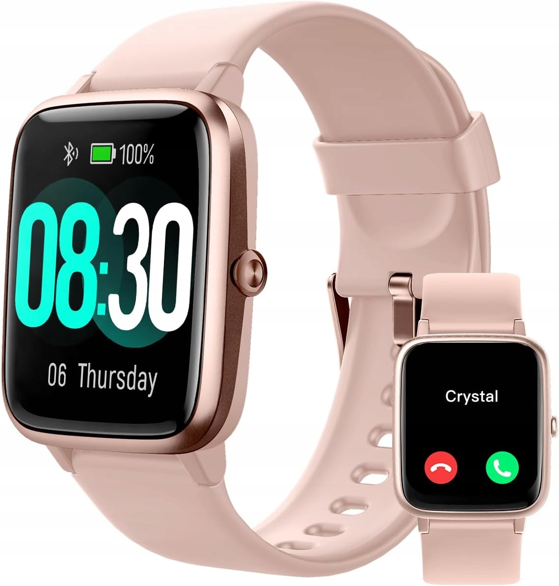 Grv Okosóra 1.83" beszélgetés Bt pulzusmérő alvás SpO2 IP68 Android iOS