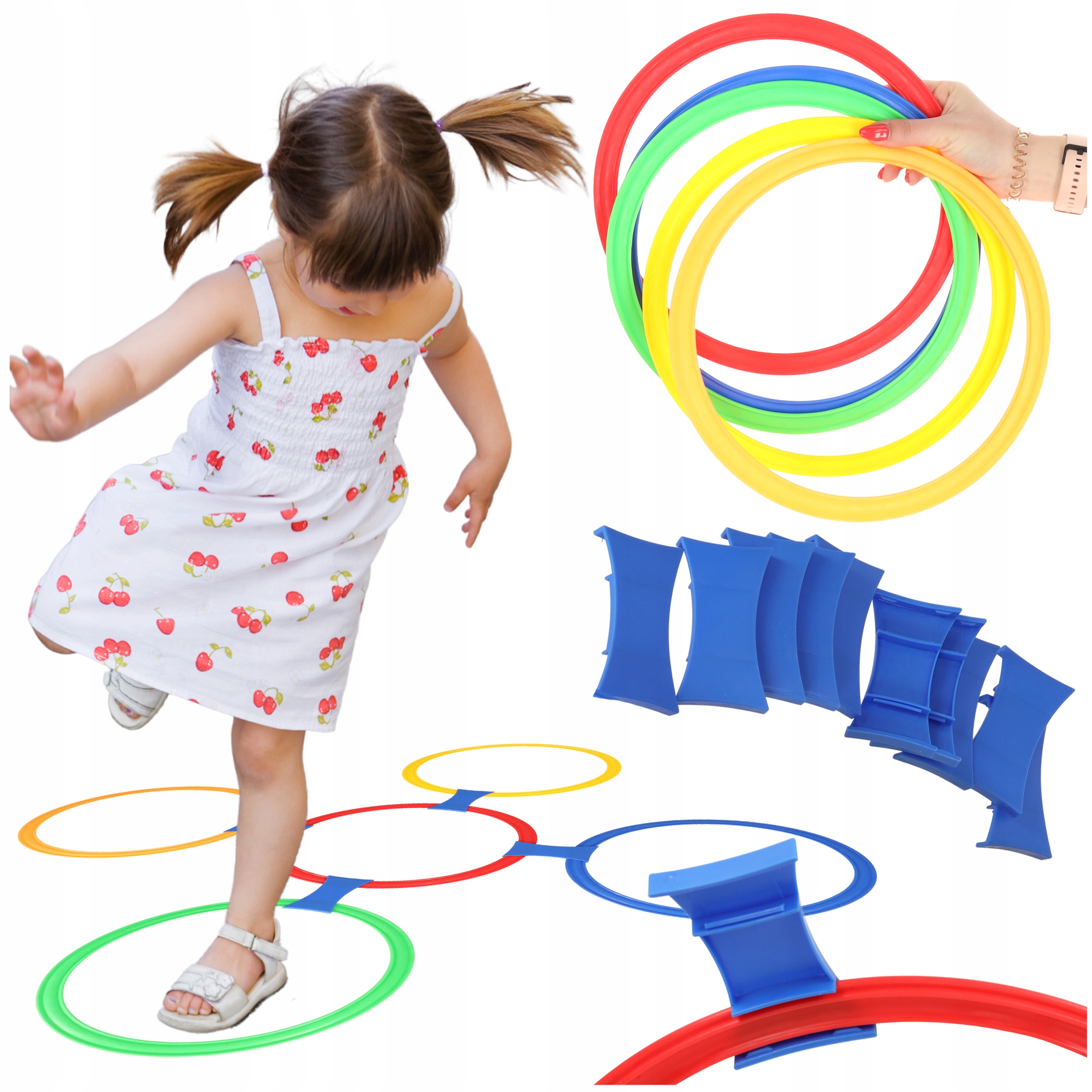 

Gra w klasy kolorowe obręcze łączniki koła zestaw