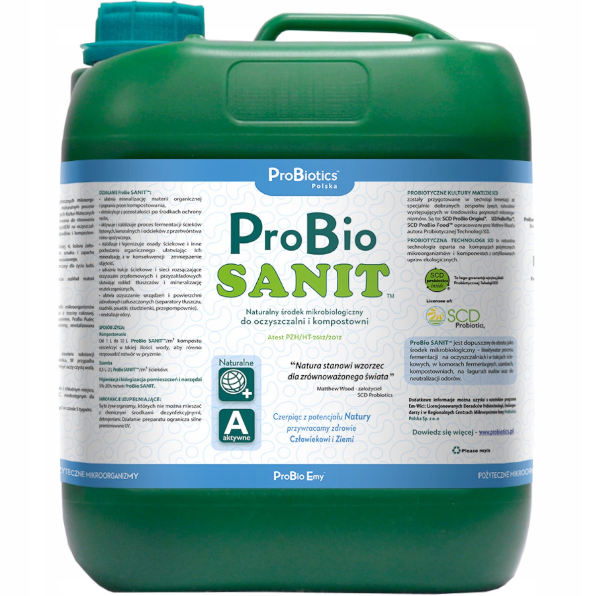 Probio Sanit 5L Efektywne Mikroorganizmy Bakterie Do Szamb Oczyszczalni