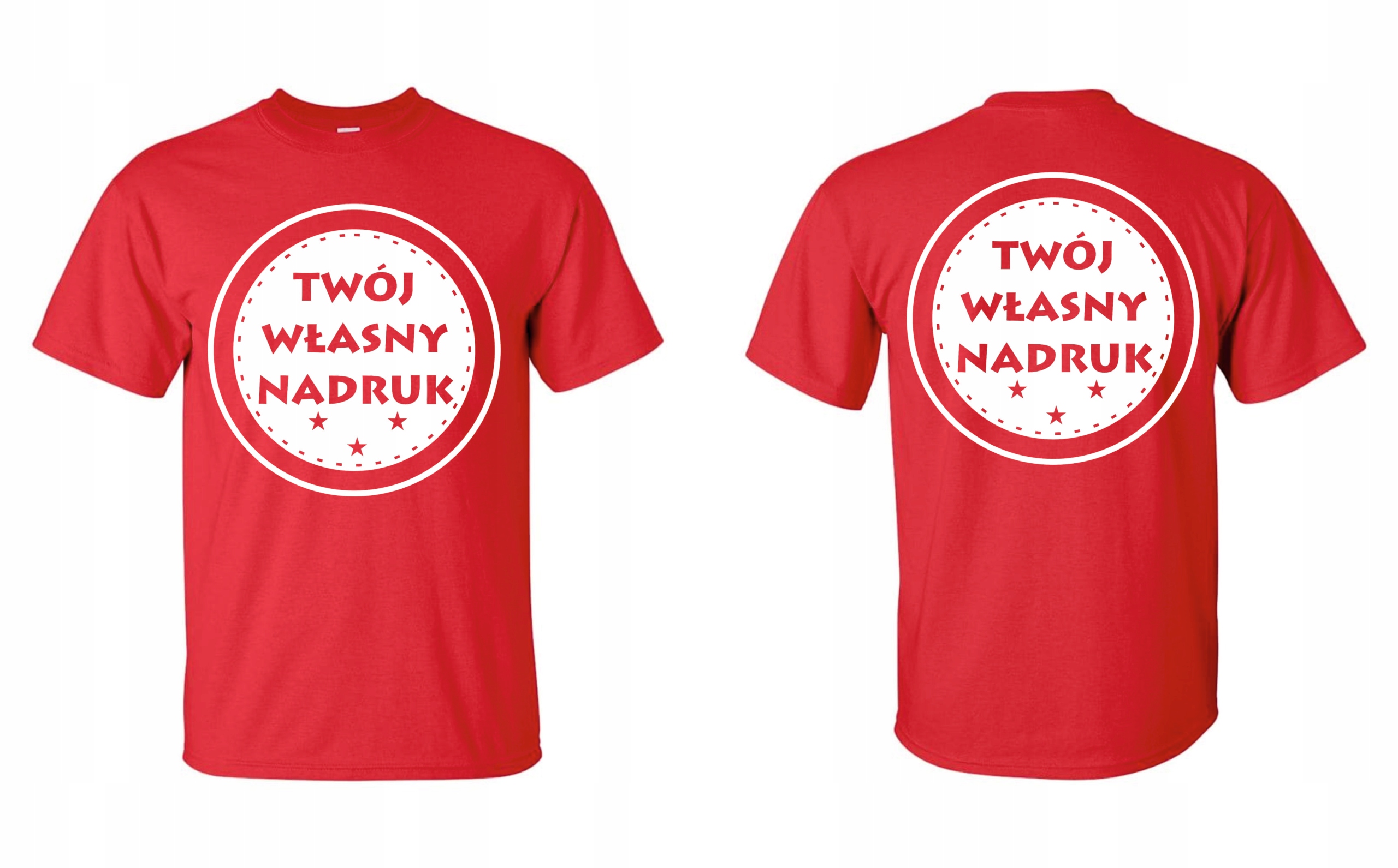

Koszulka T-Shirt z własnym nadrukiem męska