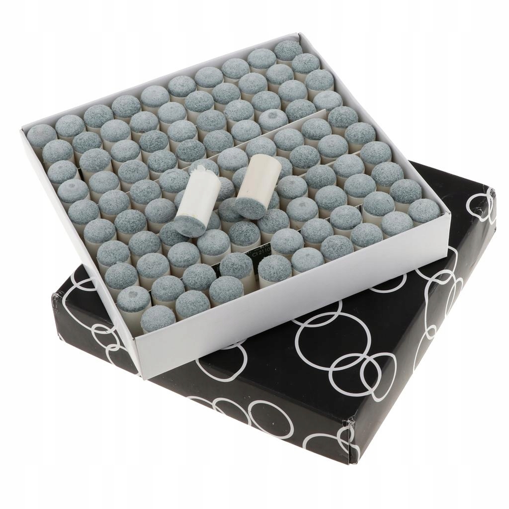 100X 13mm stół bilardowy Slip On Push On Tips Długość 16 cm