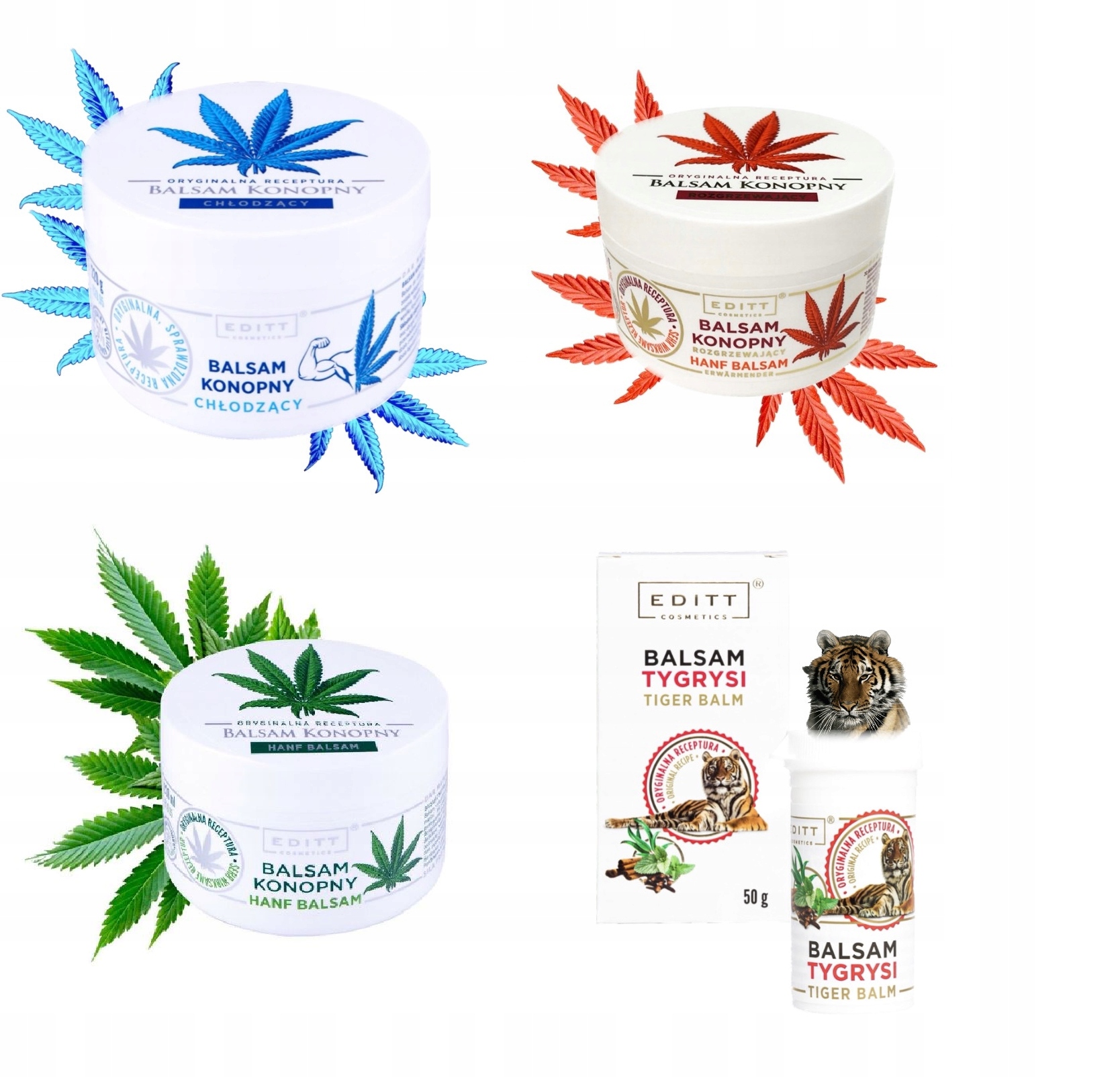 

Balsam konopny Zestaw Balsam Tygrysi Zestaw