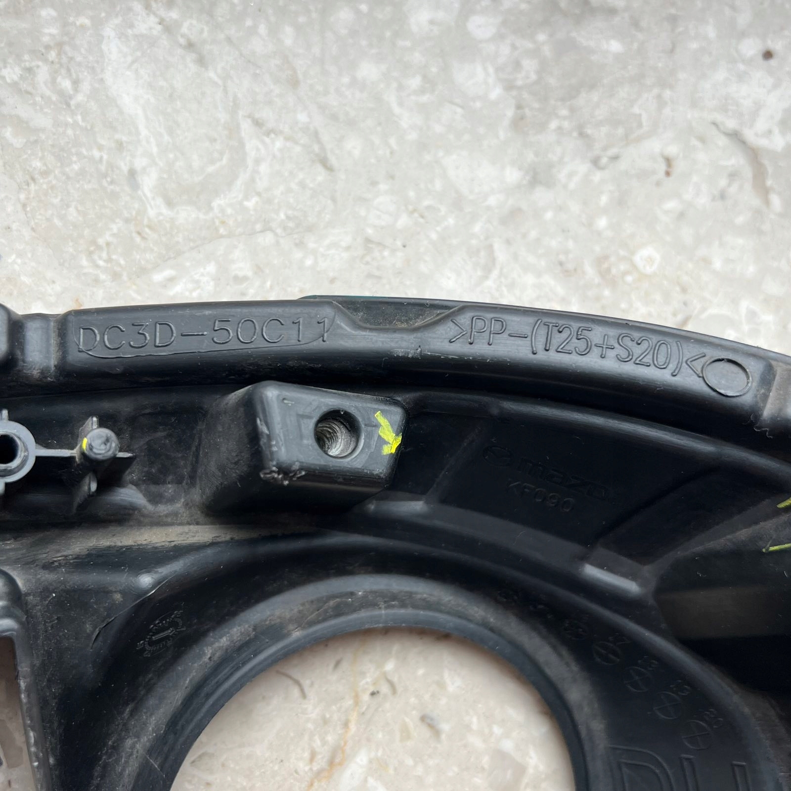 MAZDA 2 DJ 2014-2019 grid of a bumper right front DC3D-50C11