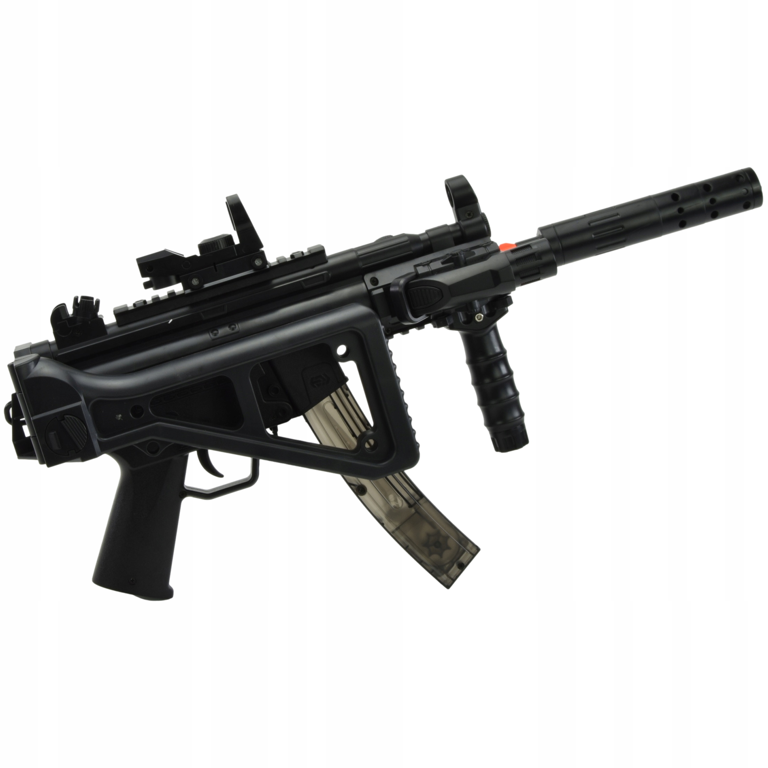 KARABIN PISTOLET AUTOMAT NA KULKI ŻELOWE STRZAŁKI PIANKOWE 2W1 AUTOMATYCZNY Głębokość produktu 5 cm