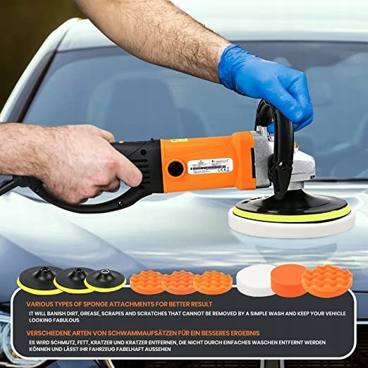 Elektryczna polerka do karoserii, 1400 W. Marka Timbertech