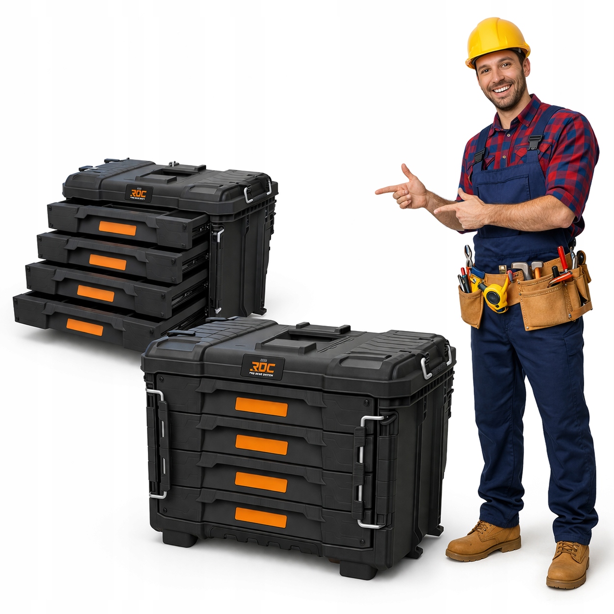Keter Roc Skrzynka Narzędziowa Pro Gear 2.0 4 Szuflady Rigid
