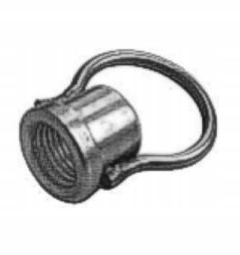 Wieszak stalowy OKRĄGŁY mały do żyrandola lampy x3 Typ inny