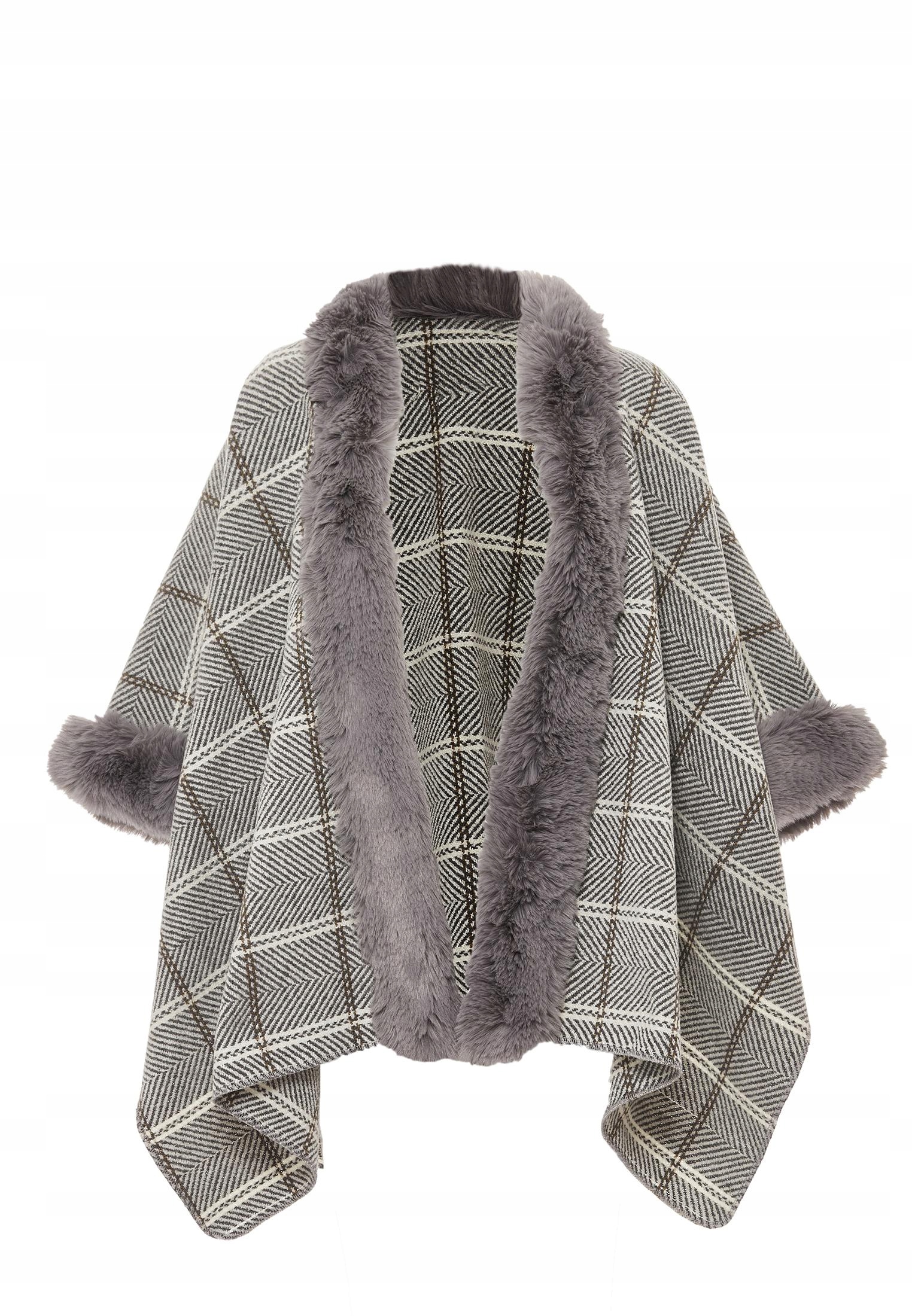 Ciaga damski ponczo - biały, M