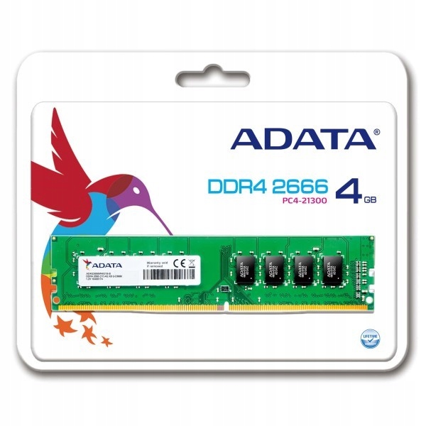 Adata Premier moduł pamięci 4 Gb 1 x 4 Gb DDR4 2666 MHz