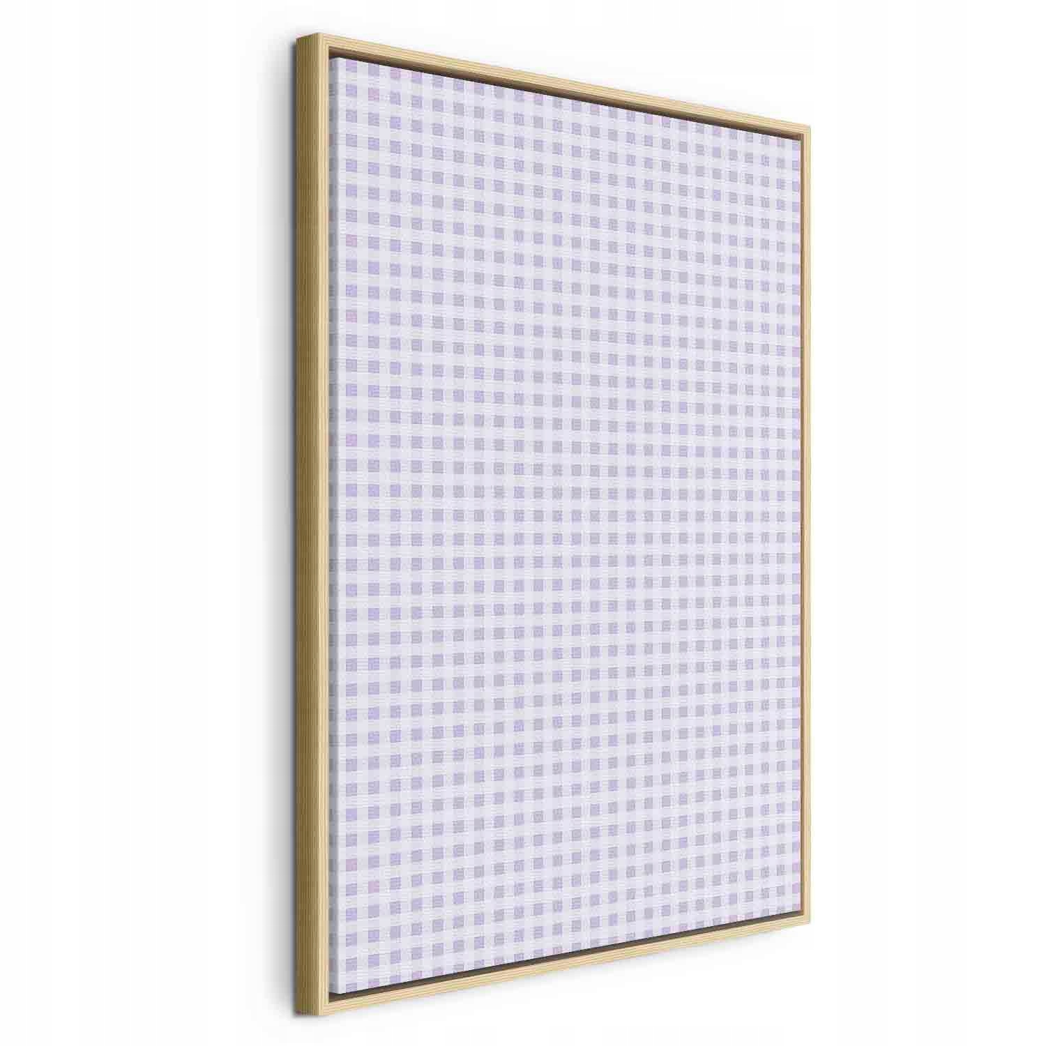 Pastelový Fialový Vzor Mřížka Retro Obraz V Rámu American Box 60x90