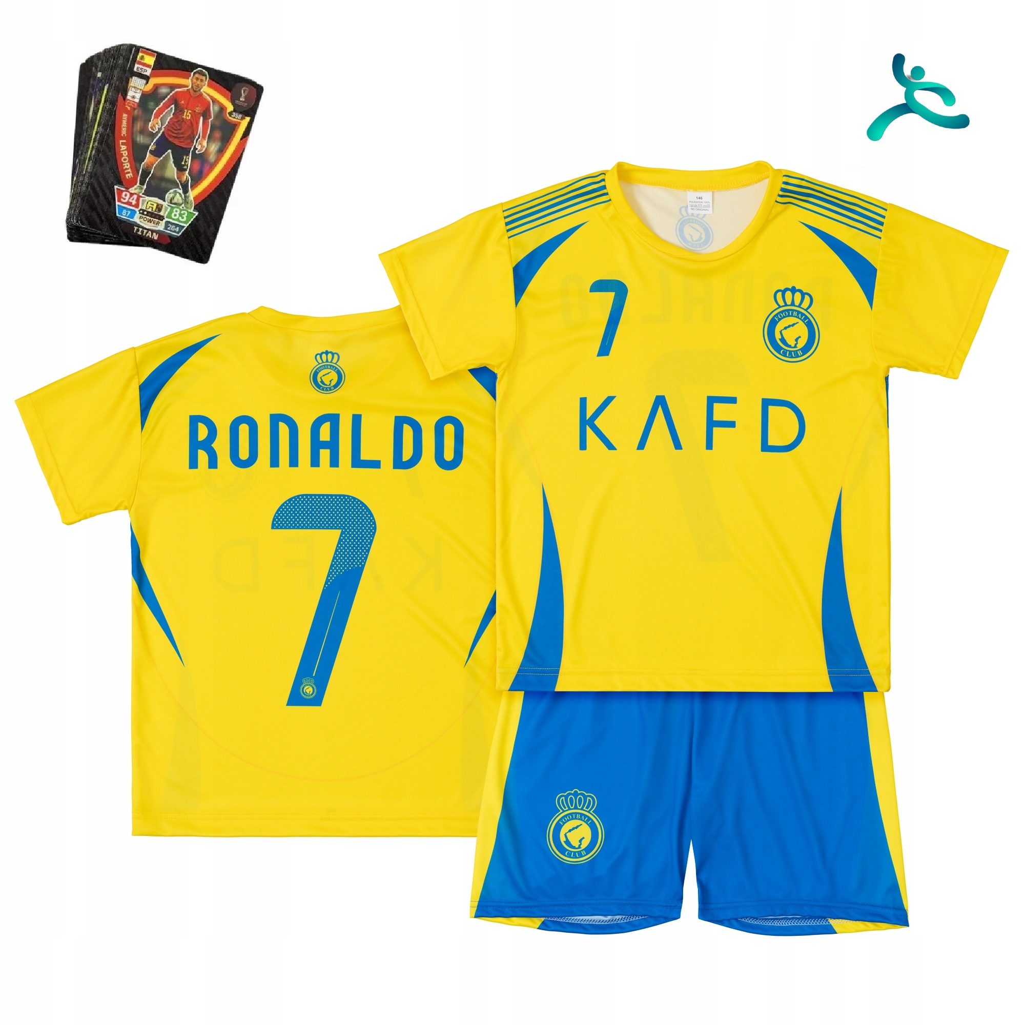 Strój komplet piłkarski Ronaldo rozm. 128