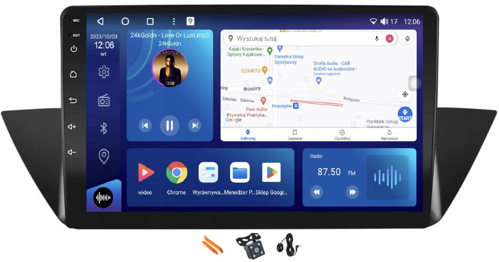 Rádio Android Navigácia M8250 Qled Carplay Lte Gps Bmw X1 A 1 E84 09-12