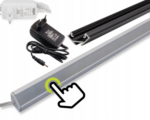 

Lampa podszafkowa Led Kątowa 120cm Biała/czarna