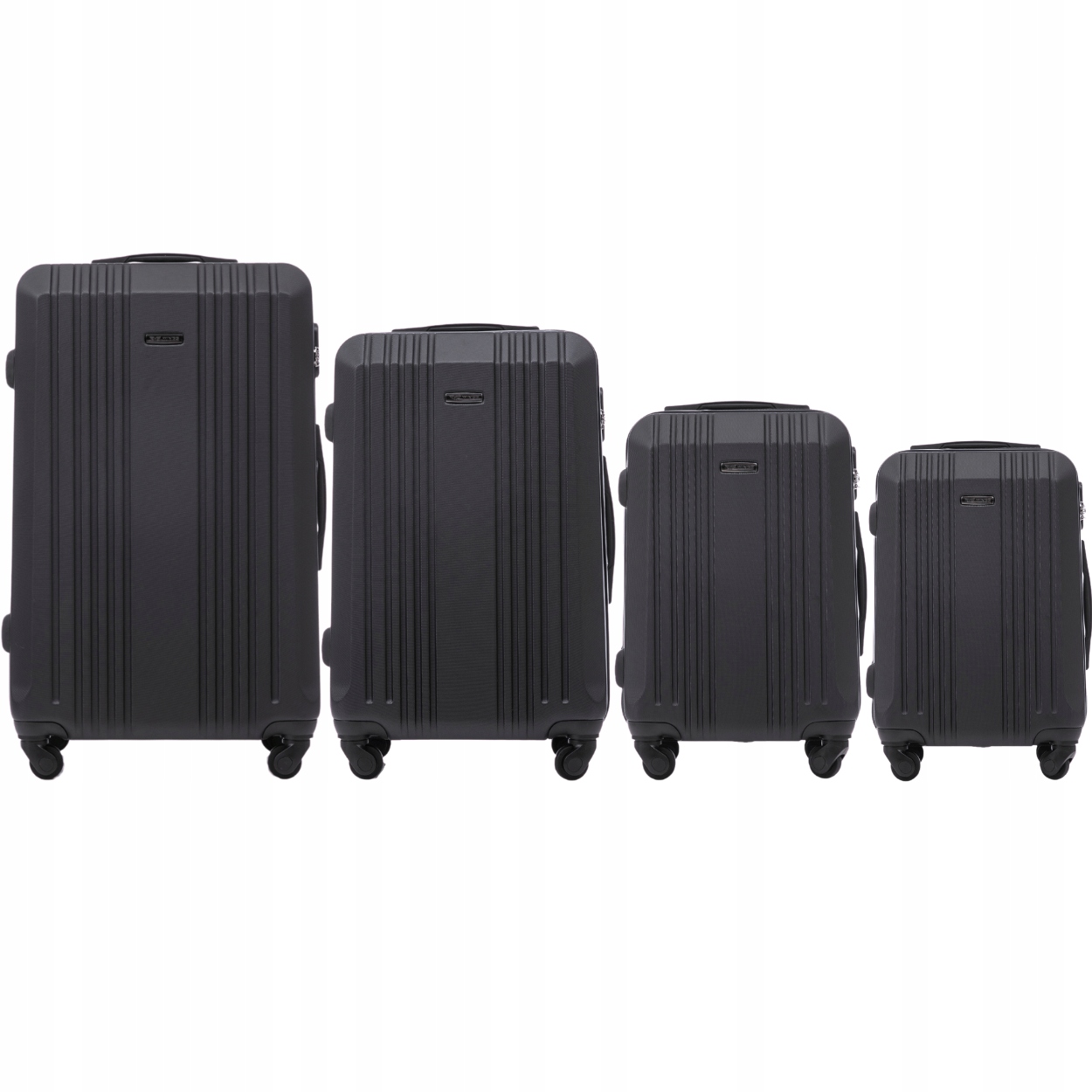 Sada Bagažů Cestovní Kufr 4 kolečka z Abs Kódový Zámek tvrdý Wings